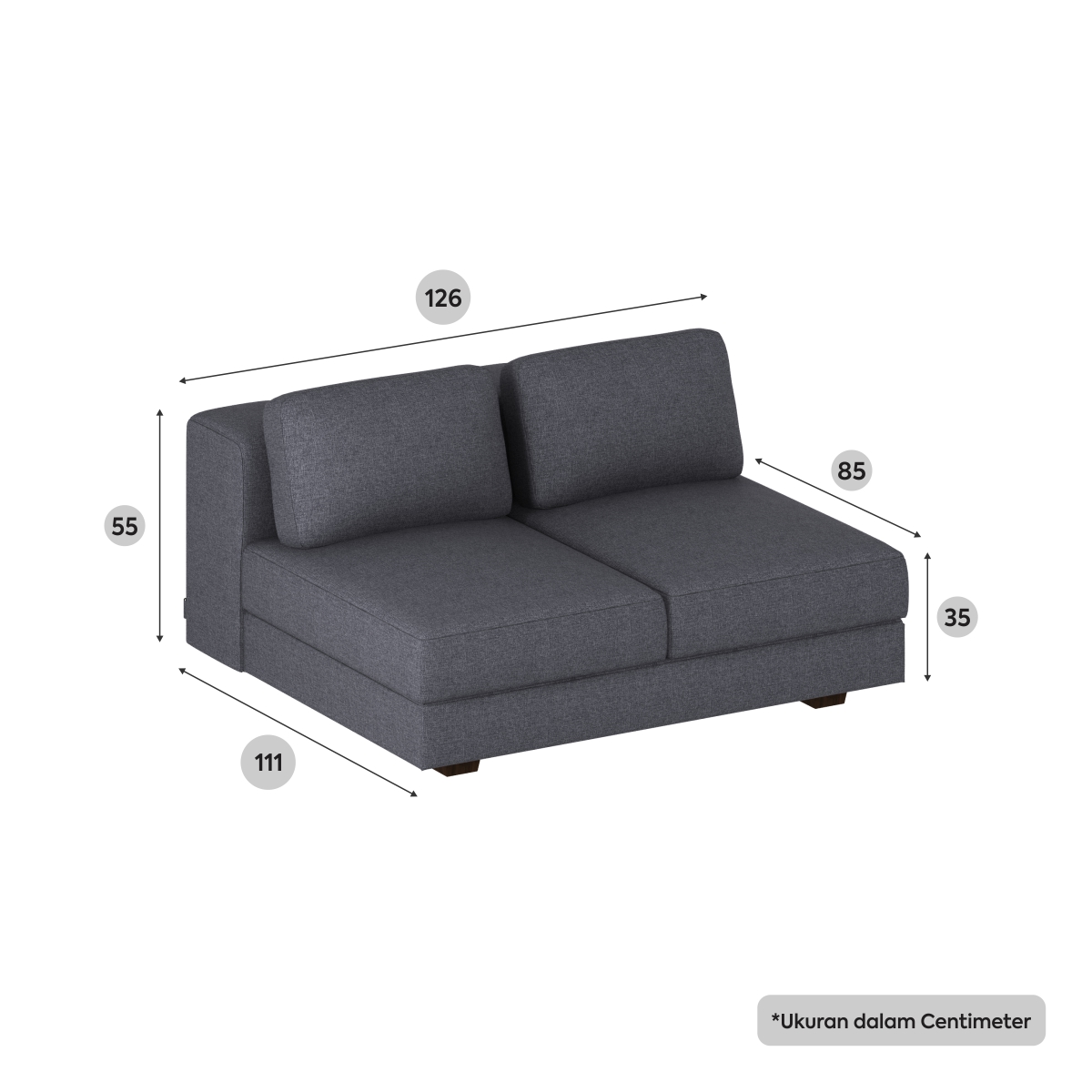 Panjang sofa 2 seater discount